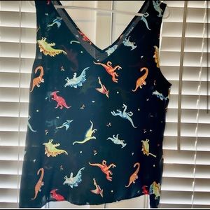 Dinosaur Top from ModCloth. Size Large. NWOT.